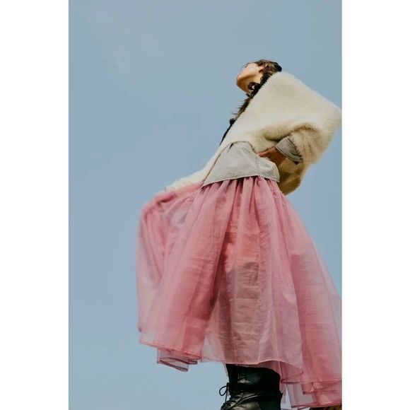 Free People X Brenda Knight  Anne Tulle Skirt $289 - Picture 2 of 7